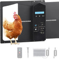 Automatic Chicken Coop Door,Solar Chicken House Timer Door,Lcd Display,With Remote Control,Light Sensor Chicken Coop Door,Ip65 Waterproof,3 Power Supply Modes Coop Door