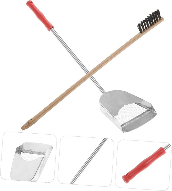 2pcs Bird Cage Cleaning Tool Set Parrot Cage Brush and Scraper Kit for Easy Daily Cleaning Handle Design for Comfortable Use for