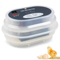 HBlife Digital Egg Incubator for Hatching 9-12 Chicken, Quail and Duck Eggs, with Fully Automatic Egg Turning and Temperature Display, Hatcher for Turkeys, Birds, Parrots and Poultry