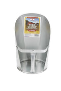 Little Giant® Galvanized Feed Scoop for Livestock | Heavy Duty Stackable Feed Scoop with Enclosed Handle (4 Quart, 1, Count)