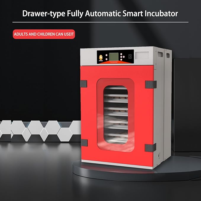 400 Egg Incubator Hatcher Machine for Chicken Duck Poultry, Automatic Egg Turner with Temperature & Humidity Control, 3-in-1 Hatchery with Visual Window, Auto Cooling, Pe Material (110v/220v)