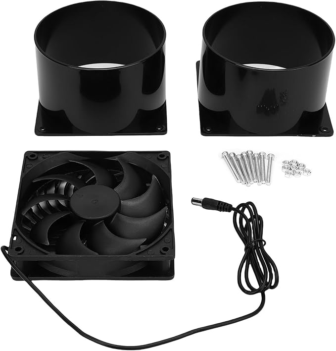 Solar Powered Flange Exhaust Fan - Solar Ventilation Fan for Greenhouse, Chicken Coop & Shed