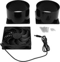 Solar Powered Flange Exhaust Fan - Solar Ventilation Fan for Greenhouse, Chicken Coop & Shed