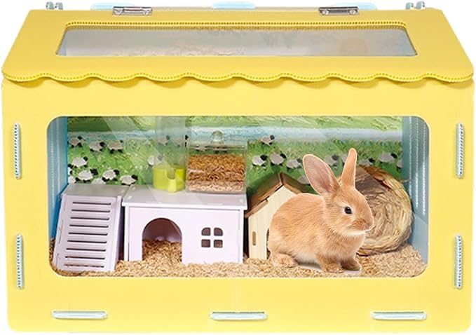 Chick Brooder Kit, 19.69x13.78 Inch Portable Observation Box, Breathable Quail Habitat with Clear Window for Indoor Raising, Hatching, Farm, Hobby