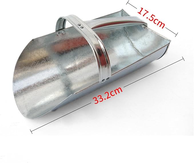 Animal Feed Spoon Meal Feed Spoon Comfortable Handle Veterinary Loading Feed Soil for Outdoor Household Gardening Poultry, 33.2cmx17.5cm