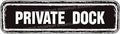 Snowsun Metal Tin Sign Private Dock Metal Signs Vintage Signs Retro Sign For Home Bar Office Outdoor Garden Wall Decor 6x16 Inch