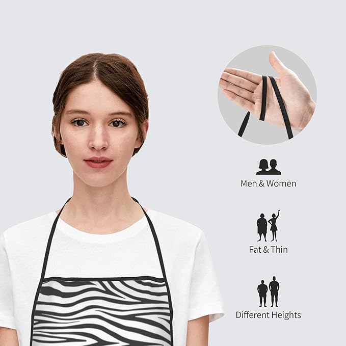 Apron Adjustable Waterproof Apron for Men Women Kitchen Cooking Baking Gardening Working Bib Apron
