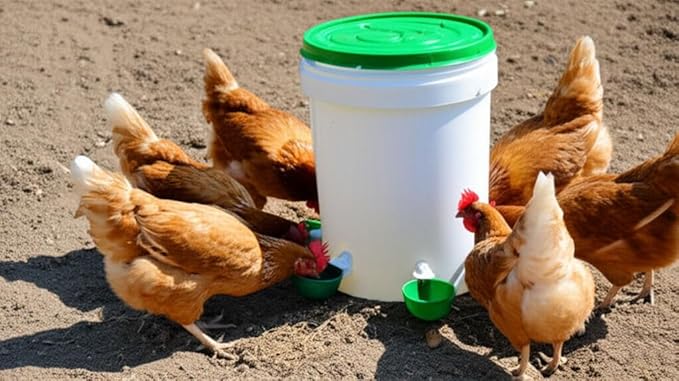 Farmight Automatic Poultry Waterer Kit – Leak-Free Large Self-Filling Cups with Drill Bit for Chickens, Ducks, Quail, Geese & Turkeys - 10 Pack