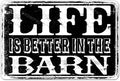 Life Is Better in The Barn Metal Sign Vintage Barn Art Wall Decor Home Wall Decorations Shelf Entrance Wall Decor Signs Aluminum 8x12 Inch