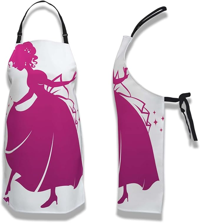 Garden Apron for Women Cinderella Mans Aprons for Kitchen Cooking Restaurant BBQ Painting Crafting Gardening 27” (W) x 31” (H), Waterproof Apron