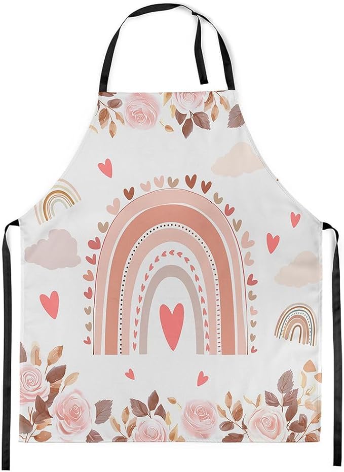 jejeloiu Cartoon Cats Apron for Women Men 26"x31"