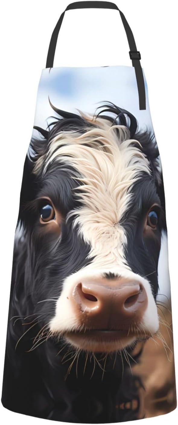 Dogs and Roses Heavy Duty Waterproof Apron with Pockets for AdultsResistant Grilling, Gardening, Painting