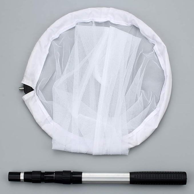 RESTCLOUD Large Insect and Butterfly Net with 14" Ring, 32" Net Depth, Extendable Handle to 36 Inches
