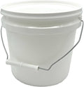 Rocky Mountain Goods 1 Gallon Bucket with Lid and Handle - Water Tight Paint Pail - Multi Use Utility Bucket - Durable Saturn Rings Leak-Proof Lid - Thick Uniform Walls for Stacking Strength