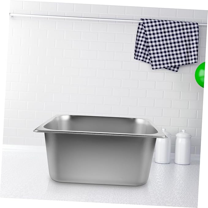 Luxshiny Stainless Steel Rice Storage Container Capacity Airtight Kitchen Storage Bin for Grains and Flour Compact Design for Cabinet Organization and Space-saving