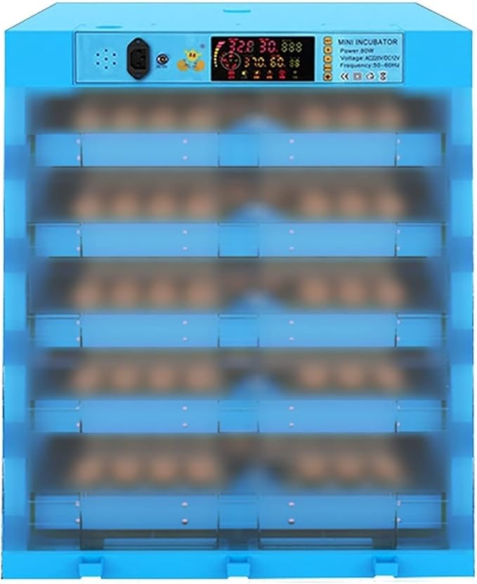 Egg Incubator Automatic Turning Digital Hatcher Machine Poultry Breeder with Temperature Control and LED Candler for Hatching Chickens Duck Quail Birds 320 Eggs