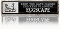 Hen House Decor, Keep the Gate Closed Chicken Sign, 15.8x4 inches, Funny Metal Tin Signs for Farm, Cute Hens Fence Sign, Fresh Egg Decor, Aluminum Metal Tin Signs, Chicken Lover Gift