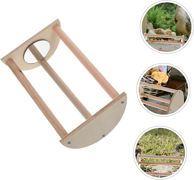 Chick Roosting Bar Wooden Perch for Brooder Versatile Chicken Coop Accessory Promotes Activity Social Interaction and Healthy Growth for Hens and Chicks