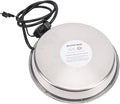 Chicken Waterer Heating Base with Thermostat Control Electric Heater for Metal Plastic Poultry Drinker Ducks Geese Turkeys Pigeons Stainless Steel 11.61in 5.25ft Cord (US Plug)