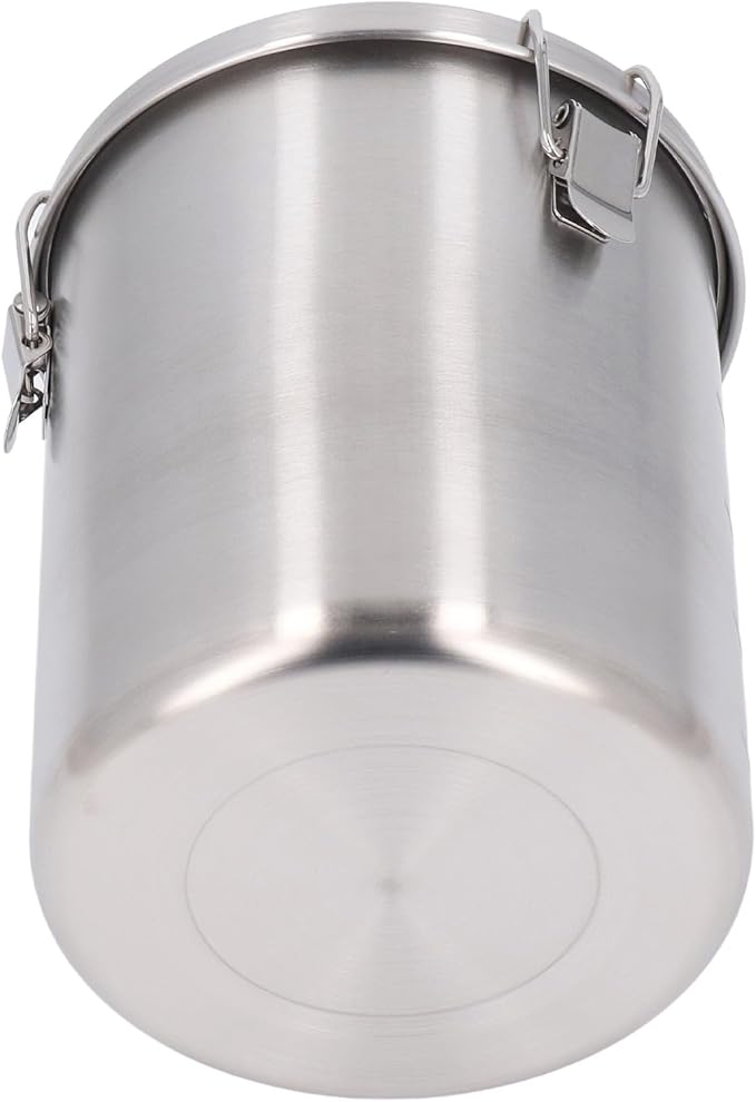 304 Stainless Steel Airtight Canister, Bucket Food Storage Containers Airtight with Lid, Leakage Proof Dog Food Treat Storage Container Jar, Dog Food Bin, Cat Food Container Jar