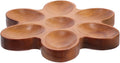 Mikinona Egg Holder Tray Rustic Wooden Serving Dish Decorative Storage Basket for Kitchen Countertop Egg Organizer