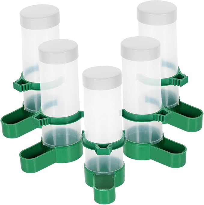 BESPORTBLE 5pcs Automatic Bird Feeding Machine Bird Feeder No Waste for Windows Chickens Poultry Random Style