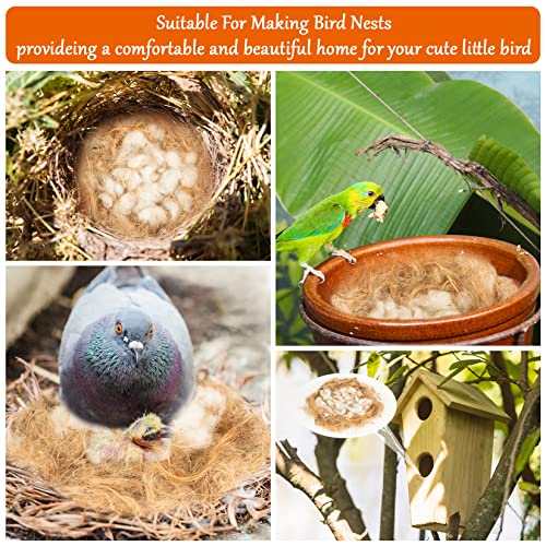 Sukh Bird Nesting Material, Bird Nest Bedding for Hummingbird Finch - No, 3 Pack - Image 4