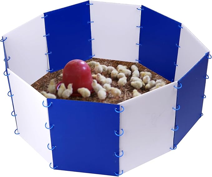Chick Starter Kit Chicken Brooder Box for 15 Ducks Chicks Portable Coop & Chicken Cage Dog Playpen Panels for Small Animal