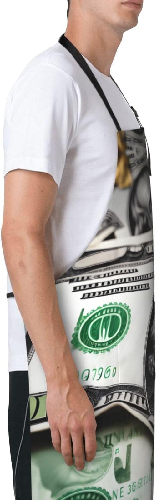 Multidimensional Space Heavy Duty Waterproof Apron with Pockets for AdultsResistant Grilling, Gardening, Painting