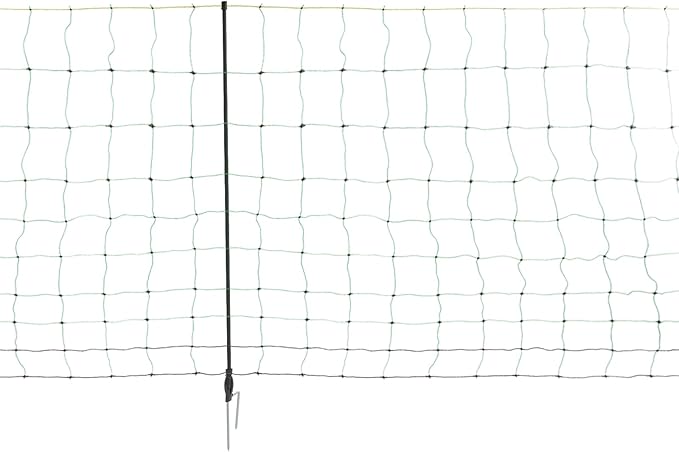 Electric Fence Netting, 49.56" x 164' L Chicken Fence Portable Livestock Nets Mesh Larger Animals Electric Fencing Electric Fence Kit for Goats, Sheep, Lambs, Hogs