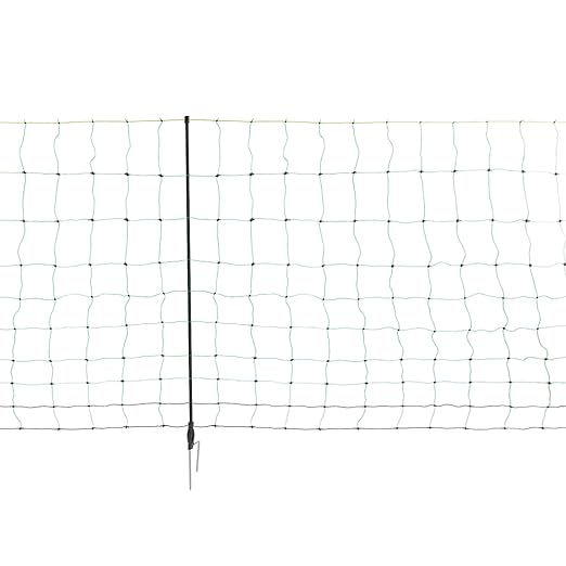 Electric Fence Netting, 35.43" H x 164' L PE Net Fencing Kit, Portable Movable Livestock Nets Mesh for Sheep Goats Deer Hogs Dogs Lambs Chickens, Utility Mesh for Backyards Farms Ranches
