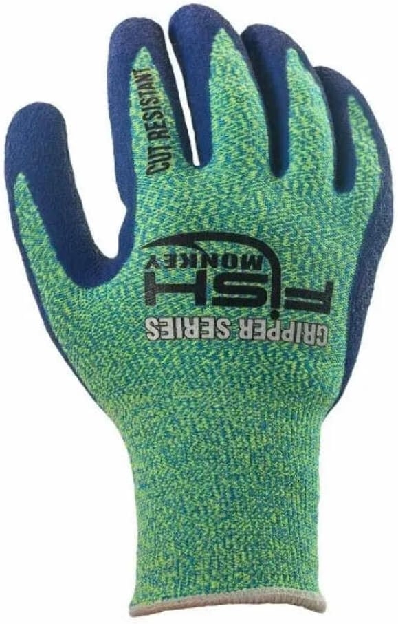 Fish Monkey Filet Gripper Glove Cut Resistant Quick Dry Breathable Second Skin Fit Fishing Non Slip Glove for Men and Women