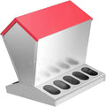 Chicken Coop Feeder Feeder Large Capacity Galvanized Heavy Duty Container Coop Accessories Outdoor Feeding Equipment