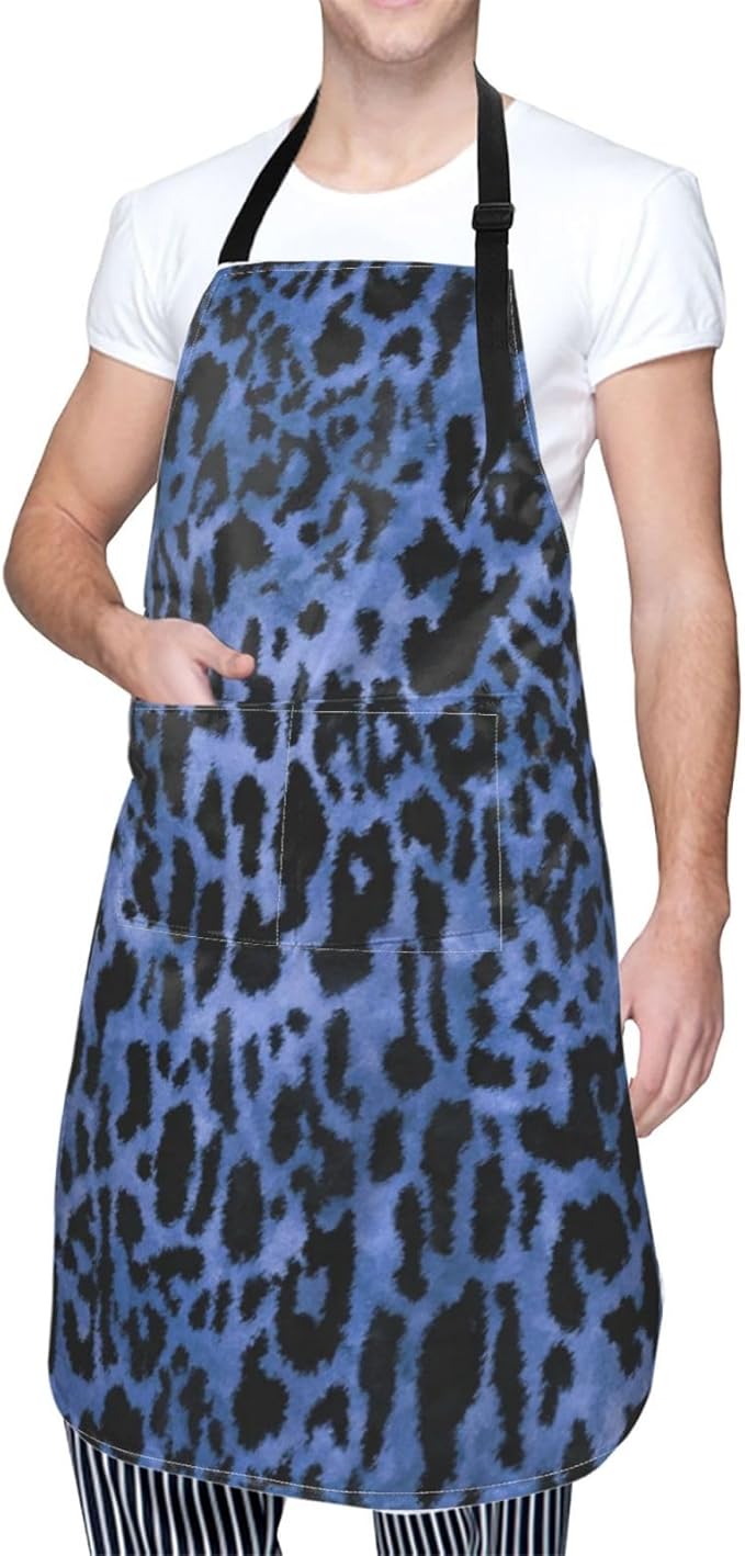 Perinsto Waterproof Apron With 2 Pockets Kitchen Chef Aprons Bibs For Cooking Baking Painting Gardening Grooming