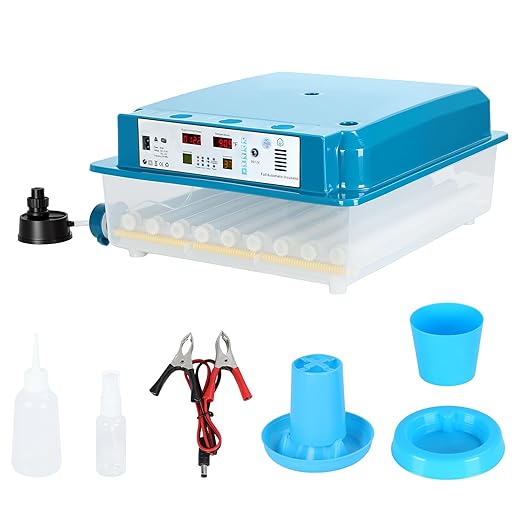 Incubators for Hatching Eggs,64 Eggs Smart Incubation Machine with Automatic Temperature and Humidity Control, Poultry Hatcher with Egg Turning for Chickens Ducks Goose Birds