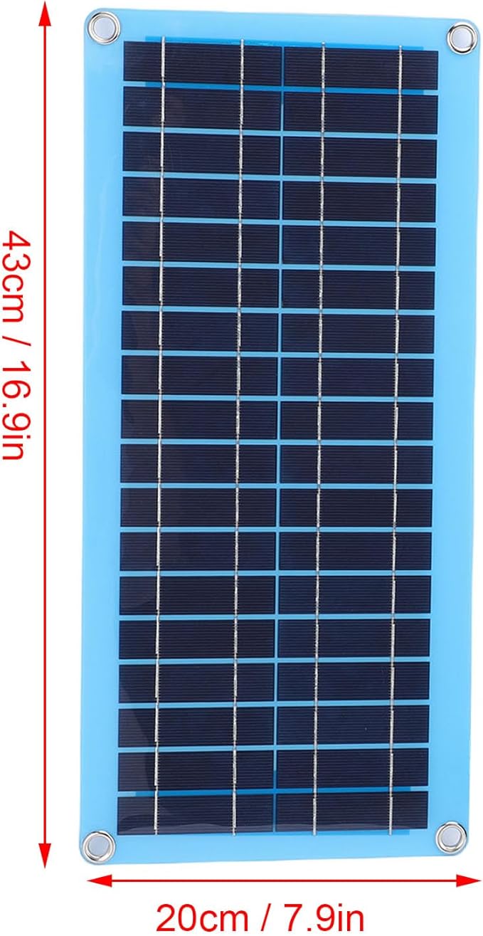Solar Heater with Monocrystalline Solar Panel, 30w Adjustable Solar Powered Space Heater for Pet House Car Camping Chicken Coop Dog House, Rapid Heating, Portable