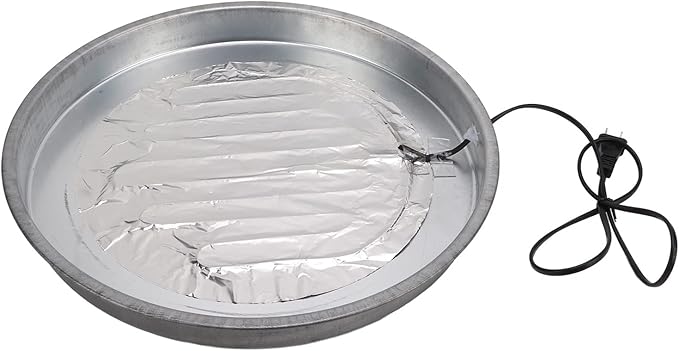 Poultry Chicken Supplies Water Heater Heating Base, Chicken Water Heating Base 30 ℃ Constant Temperature, Used in Most Poultry Fountain Water Dispenser, Chicken Coop Accessories(USA)