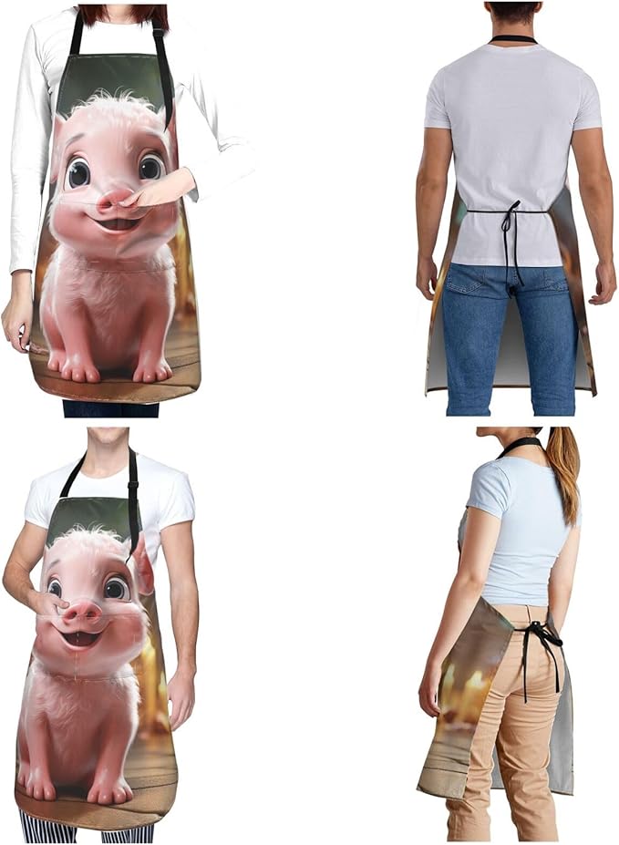 Waterproof Aprons for Women Men Adjustable Bib Tractor farm Apron Chef Cooking Aprons for Kitchen
