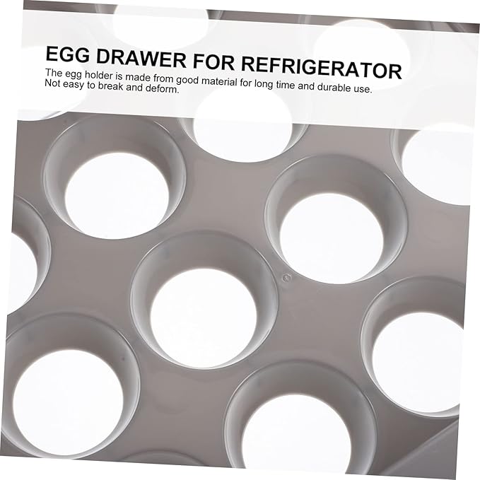 Double Layer Egg Storage Organizer Egg Holder for Refrigerator Cavity Drawer Style Egg Supply Case Durable and Convenient Egg Storage Box for Home and Farm Use