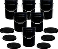 ePackageSupply 5 Gallon Bucket with Airtight Lid | Made in USA | Food Grade | Heavy-Duty Premium HPDE Plastic | Durable 90 Mil All Purpose Pail | Easy Stack and Store | BPA Free | 6 Count