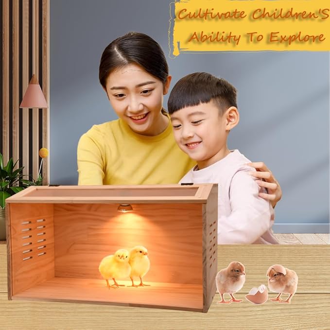 Brooder Box for Chicks, Chicken Brooder Box, Poultry Brooder with Heaters, Chick Brooder for Baby Chicks, Ducks, Quail Birds