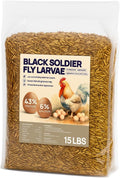 15 LB BSF Larvae – Whole Dried Insect Protein for Chickens & Poultry – Calcium-Rich Bulk Feed Supplement