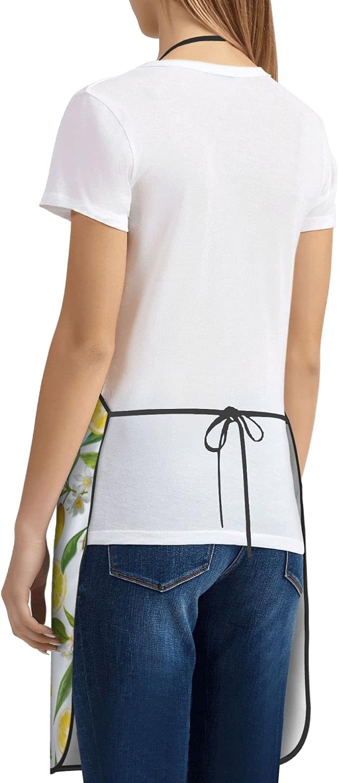 Apron Adjustable Waterproof Apron for Men Women Kitchen Cooking Baking Gardening Working Bib Apron