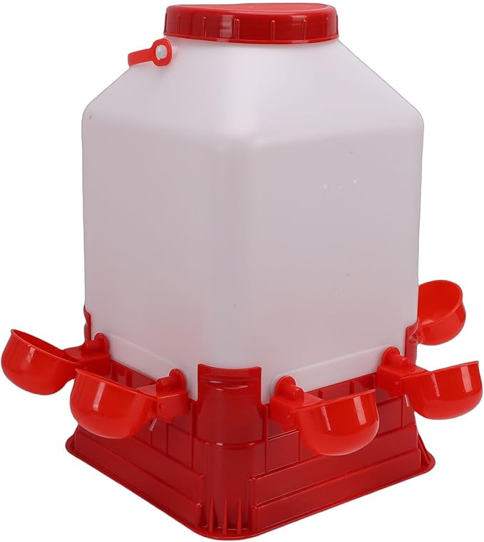 Zerodis Chick Waterer Poultry Fountains Waterers Feeder Poultry Water Fountain Bucket Automatic Brooder Starter Kit Coop Accessories for Baby Chicks Ducks and Quail Chick Waterer 10L
