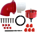 RentACoop DIY Chicken Feeder and Waterer Kit - Automatic No Waste Chicken Feeder - Includes 2 Large Ports, 5 Horizontal Nipples, Hole Saw, Rain Hoods, Drill Bit, Screws, Wingnuts, and Gaskets - 2 Pack