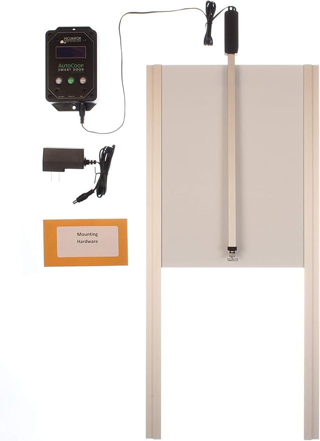 Incubator Warehouse AutoCoop™ Smart Door Kit, Fully Automatic Chicken Coop Door (Without Laylight)