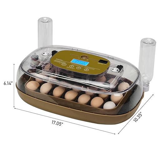 24 Egg Incubators for Hatching Eggs, Chicken Egg Incubator with Egg Candler, Automatic Egg Turning and Temperature, Humidity Control, Egg Hatcher Incubator for Chickens, Ducks, Geese, Birds and Quail