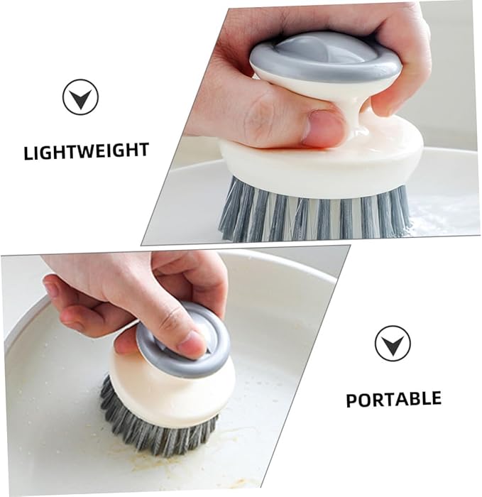 2pcs Dish Brush Handle for Kitchen Scrubbing Non-oil Cleaning Brush for Pots Pans Sinks and Dishes Versatile Kitchen Scrubber for Efficient Cleaning