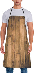 Rustic Barn Wooden Wood Planks Farmhouse Apron, Innovative And Durable Waterproof Effect Make It Very Unisex