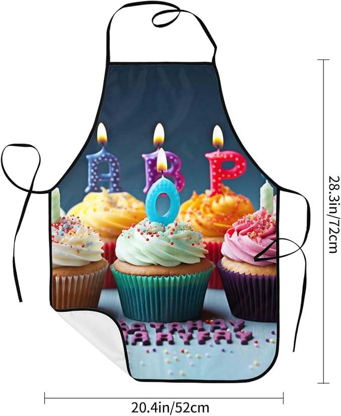 Cute Colorful Dog Paw Printed Unisex Bib Aprons BBQ Cooking Kitchen Aprons for Women Men Chef